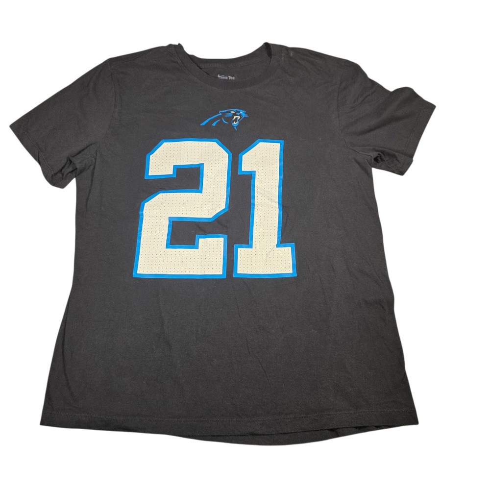 Nike Carolina Panthers Jeremy Chinn 21 Black T-Shirt Mens Large NFL Football Tee